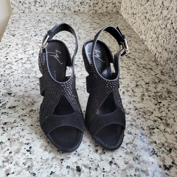 Giuseppe Zanotti heels embellished with crystals EU Sz 40 Mint condition - Picture 9 of 17